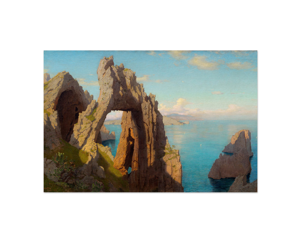 William Stanley Haseltine - Natural Arch at Capri - Compact / Full Bleed / No Frame - Poster